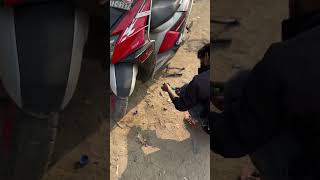 Aaj ho gyi scooty khrab🚘🚘youtubeshorts ytshorts yt trending [upl. by Adnwahsor322]