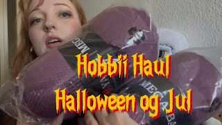 Hobbii Haul med halloween og jule ting og selvfølgelig garn [upl. by Torp]