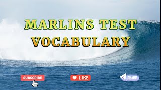 Marlins Test For Seafarer  Vocabulary [upl. by Eltotsira]