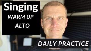 Daily Singing Warm Up  Alto Range [upl. by Arette]