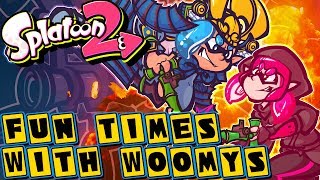 Samurais VS Ninjas The Battle For Pajamas  Fun Times With Woomys  Splatoon 2 [upl. by Migeon]