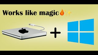 Apple SuperDrive with Windows 10 Tutorial  Works Like Magic 🔥 [upl. by Filemon]