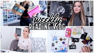 GIFTS UNBOXINGS  PIN FLAGS  Weekly Reading Vlog Nov 11  17 [upl. by Miharba346]