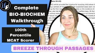 MCAT Biology amp Biochemistry Walkthrough  AAMC Sample Test BB Passage 10 [upl. by Tabber]