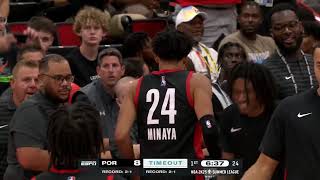 Portland Trail Blazers vs Charlotte Hornets  Full Game  2024 NBA Summer League  July 19 2024 [upl. by Nacnud]