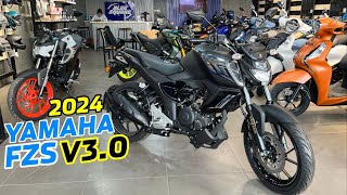 2024 Yamaha FzS V3 New Model Detailed Review Video  Yamaha FZS Version 30 2024 [upl. by Aneelahs632]