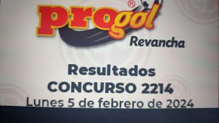 resultados Progol 2214 lista de premios [upl. by Sabir]