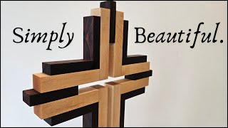 The Perfect Gift  Making a Custom Wooden Cross [upl. by Ynohtnad259]