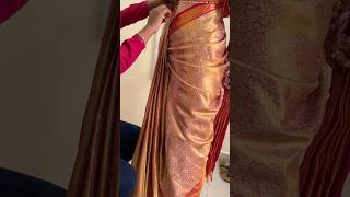 Kerala Bride Saree draping🫶❤️‍🔥 [upl. by Fritzie128]