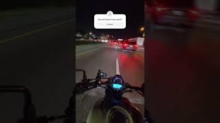 Should a motorcycle lane split kawasaki yamaha bmw ducati lanesplitting fun dangerous [upl. by Ykceb]