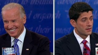 Raw video Biden Ryan get heated over Bush era tax cuts [upl. by Aikimat286]