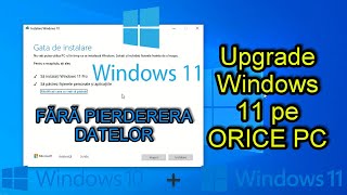 Upgrade Windows 11 pe ORICE PC  HIBRID între 10 si 11 [upl. by Ennahoj]