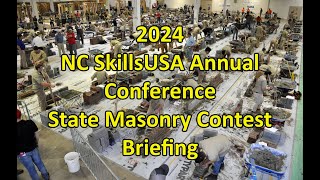 2024 NC SkillsUSA Masonry Contest Project Briefing [upl. by Schilit]