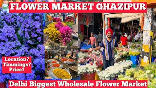 Flower Market Delhi  Ghazipur Flower Market Delhi  Flower Market Ghazipur Mandi Wholesale Market [upl. by Ahola297]