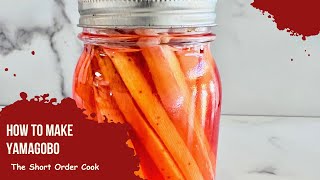 HOW TO MAKE YAMAGOBO burdock root [upl. by Evander480]