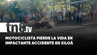 En vísperas de Navidad fallece motociclista en accidente de tránsito en la carretera Xiloá [upl. by Ilene]