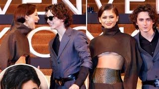 Timothee Chalamet cuddles up to Zendaya  Dune2party Mexico after he secretly split 4rm Kylie Jenner [upl. by Teressa]