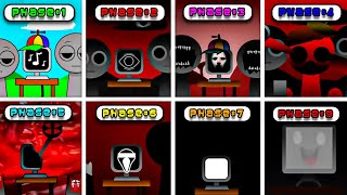 😱Phase 1 vs 2 vs 3 vs 4 vs 5 vs 6 vs 7 vs Phase 8🫣in Incredibox Sprunki❗️PART 2 [upl. by Eentrok950]