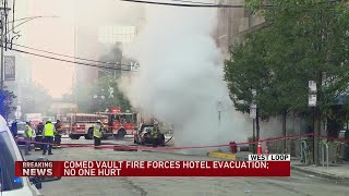 SoHo House evacuated after electrical vault fire outside hotel [upl. by Etteb805]