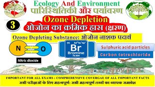 Ozone Depleting SubstanceNitric OxideNitrous oxideBromineSulphuric acidCarbon tetrachloride [upl. by Nick844]