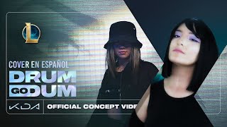 KDA DRUM GO DUM  Cover en Español [upl. by Dahsra652]