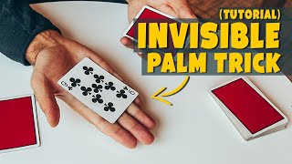 MAGIC TUTORIAL  Learn The INVISIBLE PALM Routine Intermediate [upl. by Mabel28]