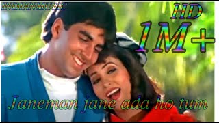 Janeman Jane ada ho tum  Sainik  Kumar Sanu Sadhna Sargam  HD Akshay Kumar  Ashwini Bhave [upl. by Dugan]