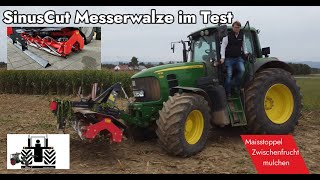 TEST Messerwalze SinusCut von Saphir in der Zwischenfrucht und in den Maisstoppeln riccic [upl. by Candie]