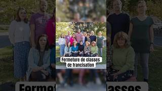 Des classes de francisation ferment à cause de nouvelles règles budgétaires actualités shorts [upl. by Joete]