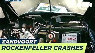 Mike Rockenfeller goes straight through the gravel  DTM Zandvoort 2018 [upl. by Yolanda]