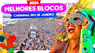 Os melhores BLOCOS de CARNAVAL do RIO DE JANEIRO 2024 [upl. by Galligan744]