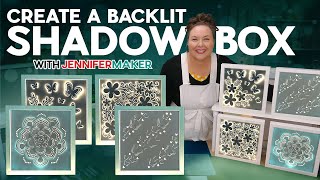 DIY Backlit Shadow Box With LED Lights And Vinyl Details [upl. by Aredna]