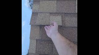 Brittleness Test on Shingle Roof roof inspection insurance construction diy shingleroof [upl. by Hickie895]