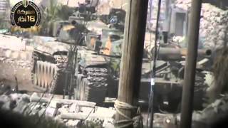 18 Syria  SAA tank takes multiple RPG hits continues mission [upl. by Tuckie]