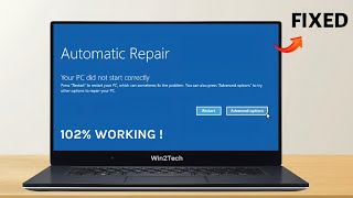 How To Fix Automatic Repair Loop in Windows 10 amp 11  Startup Repair Couldnt Repair Your PC 2024 [upl. by Kwarteng427]