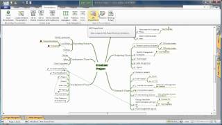 Presenting your MINDMAP and Exporting to MS PowerPoint [upl. by Fernande]