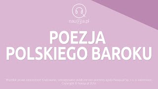 POEZJA POLSKIEGO BAROKU – streszczenie i opracowanie lektury  nauqa [upl. by Anayra317]