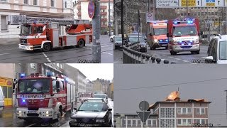 Unwetter über Nürnberg Einsatzfahrten [upl. by Atekihc]