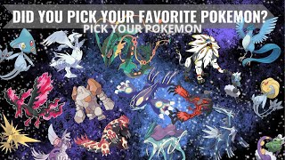 Legendary Pokemon Battle Which Pokémon Will YOU Choose [upl. by Emmye]