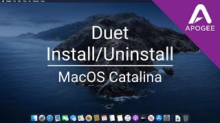 Apogee Duet InstallUninstall with MacOS Catalina [upl. by Nomled]