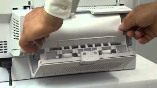 MC780 How to remove jammed paper from Duplex unit cover [upl. by Alrick]