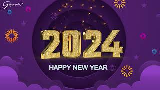 Happy New Year New Year 2024 Whatsapp Status Animation Video  Motion Graphics  After Effects [upl. by Akili]