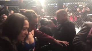 Ronda Rousey Walks Out Of Octagon After Amanda Nunes Knockout  UFC 207 [upl. by Ellertal]