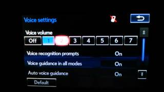 Switching off navigation voice for Lexus [upl. by Gower]