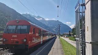 Abfahrt des Regionalexpress 1885 am 14072024 in Dorfgastein [upl. by Aleksandr813]