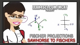 Sawhorse to Fischer Projections  Shortcut vid 3 of 5 [upl. by Treb901]