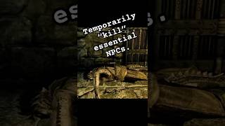 Make essential NPCs appear dead w Vampiric Grip skyrim shorts [upl. by Pendergast]