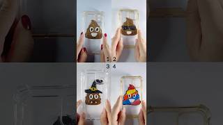 Satisfying Phone Case with Acrylic Colors 💩🤩 satisfying artwork acrylic shorts [upl. by Oznerol358]