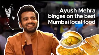 Ayush Mehra Eats His Favourite Street Food In Mumbai  Curly Tales  Sunday Brunch With Zomato [upl. by Gillman]