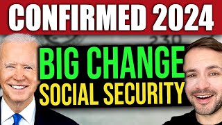 CONFIRMED Social Security BIG CHANGE in 2024 to SSI SSDI VA SS [upl. by Hasin]